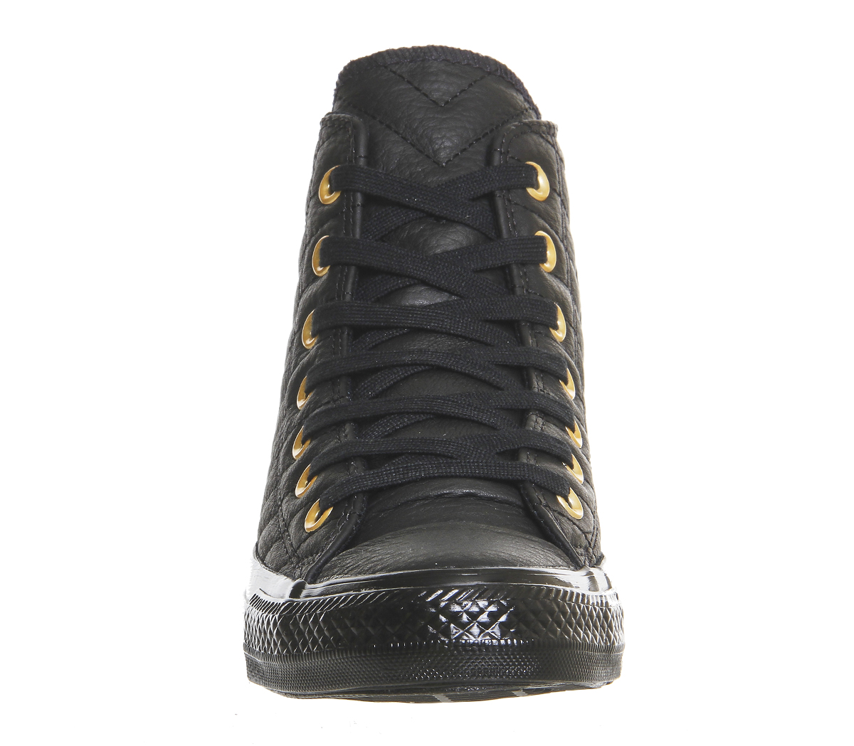 converse black gold quilted