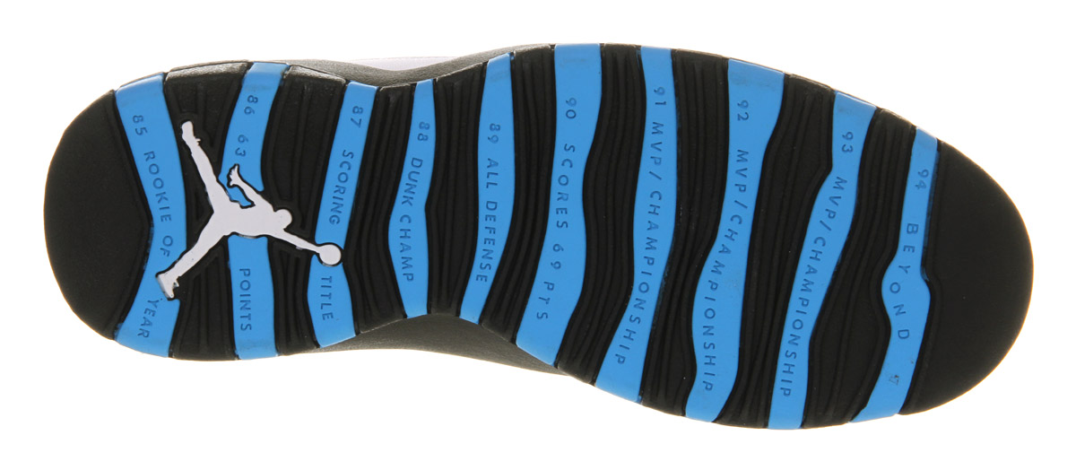 JordanAir Jordan 10White Dark Powder Blue Black
