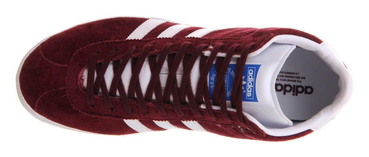 adidasGazelle Og MidBurgundy White 