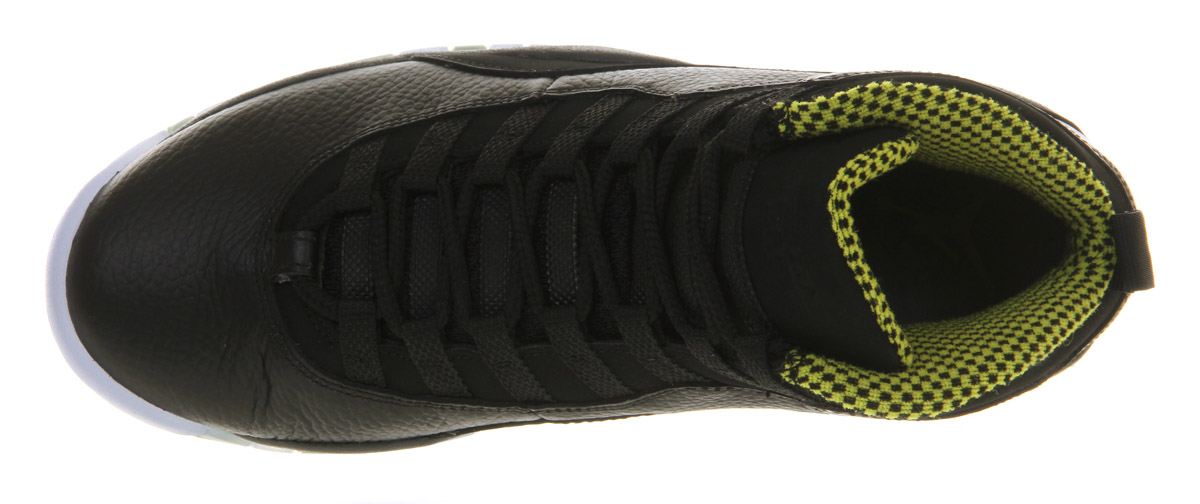 JordanAir Jordan 10Black Venom Green Grey Anthracite