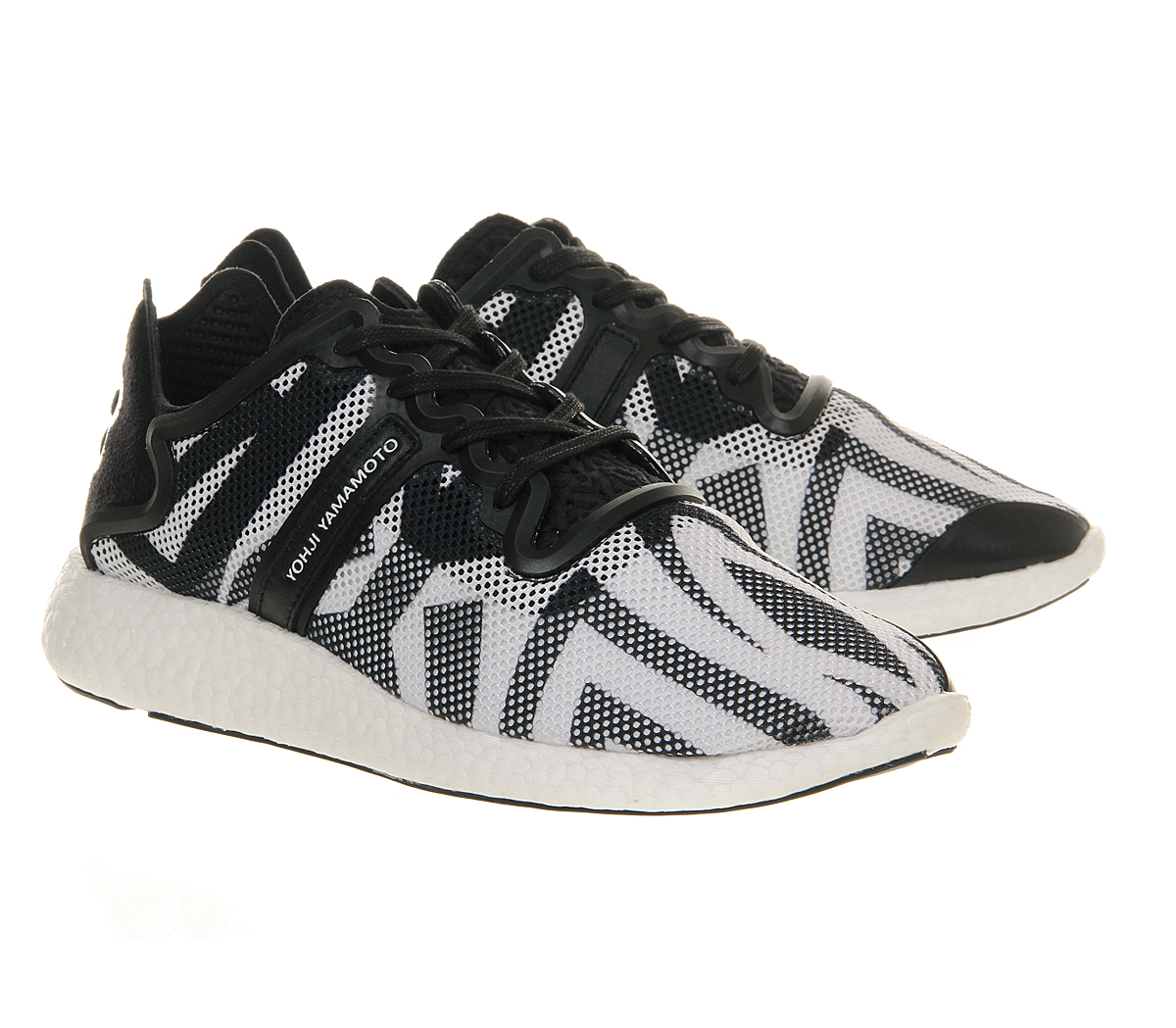 adidas Y-3Y3 BoostWhite Black Print