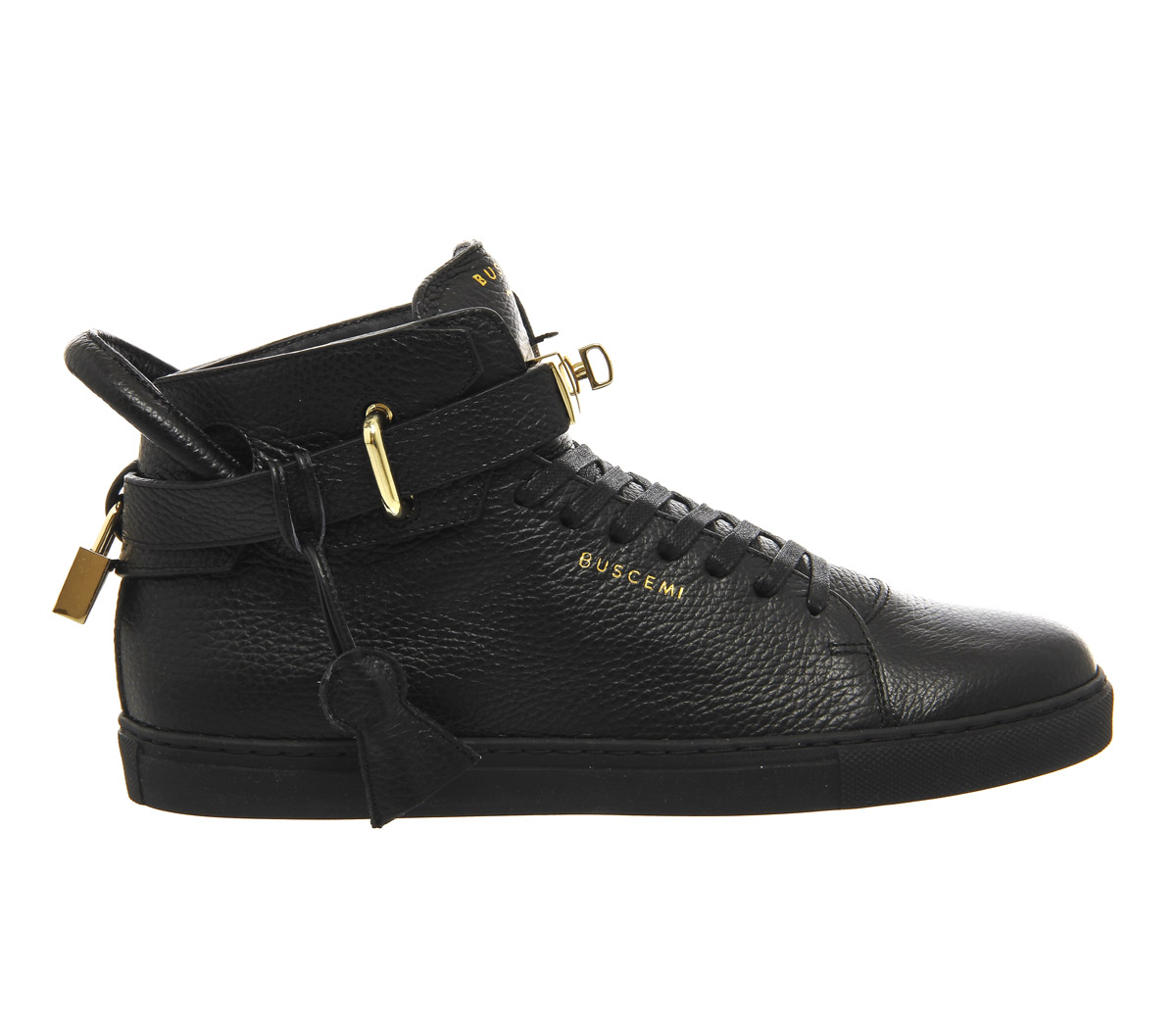 Buscemi 100mm Shoes Black Leather - Men's Premium Sneakers