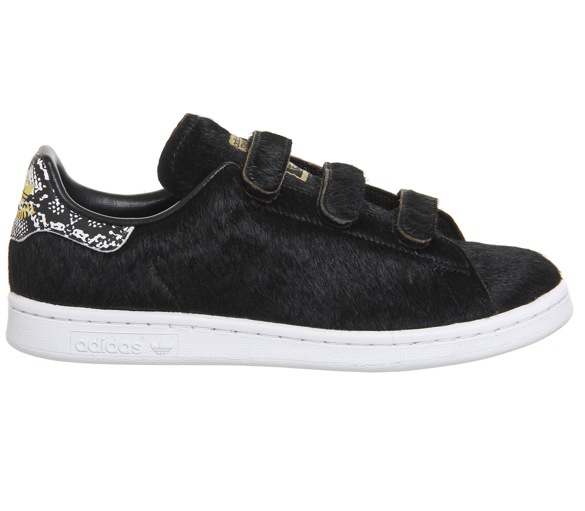 Adidas Stan Smith Cf Black Snake Pony Women s Trainers