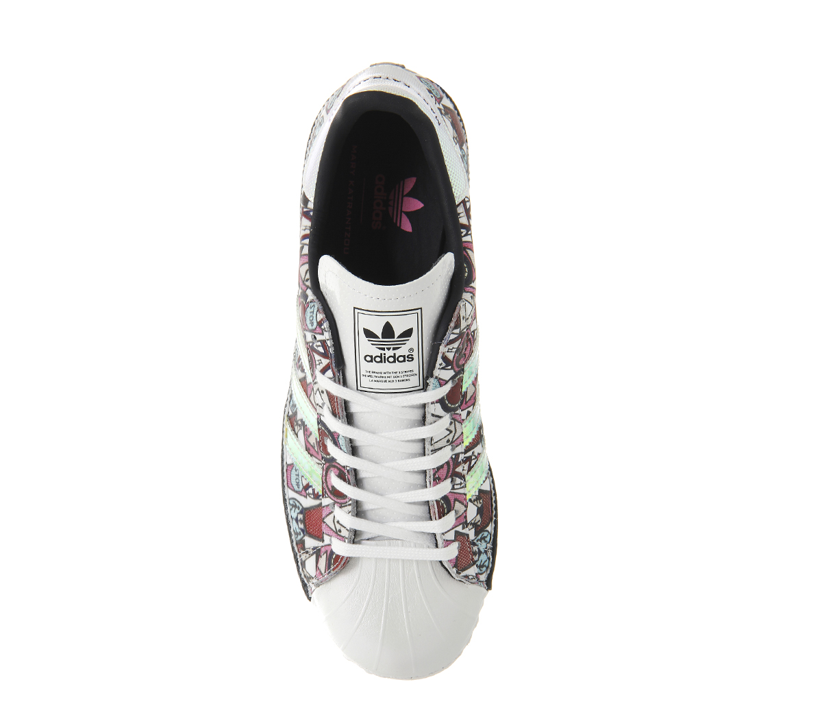 adidas Mary Katrantzou Superstar 80's Badges Black Orange White - Junior