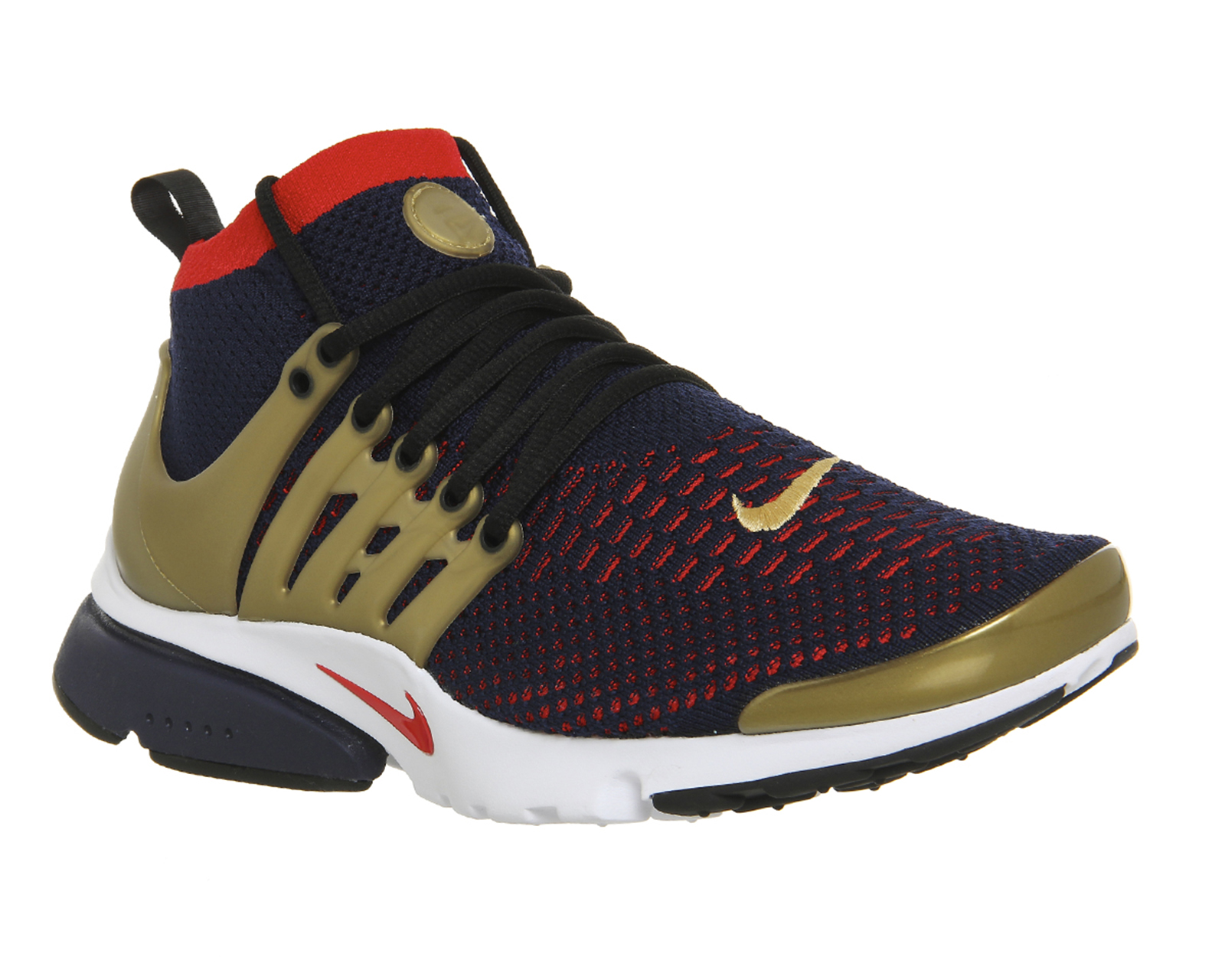 NikeAir Presto Flyknit UltraCollege Navy Red Gold