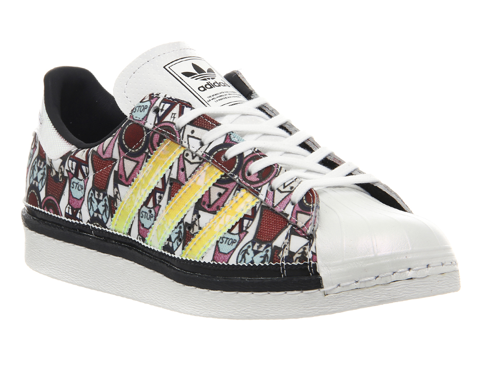 adidas Mary Katrantzou Superstar 80's Badges Black Orange White - Junior