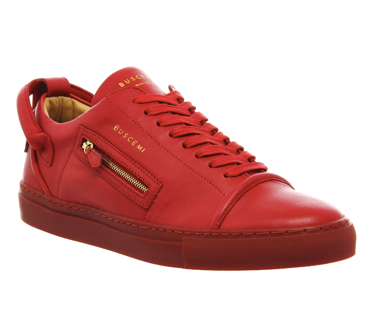 Buscemi 50mm LowRed Leather