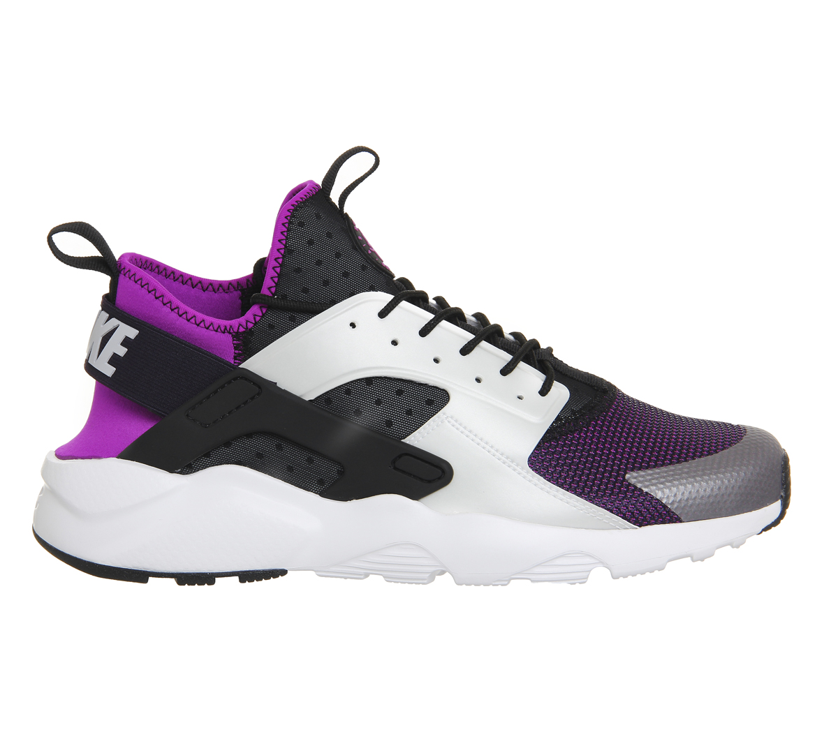 NikeAir Huarache Run Ultra MBlack Wolf Grey Hyper Violet White 
