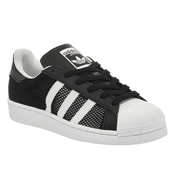 adidas Superstar 1 Black White Mesh Exclusive - Unisex Sports