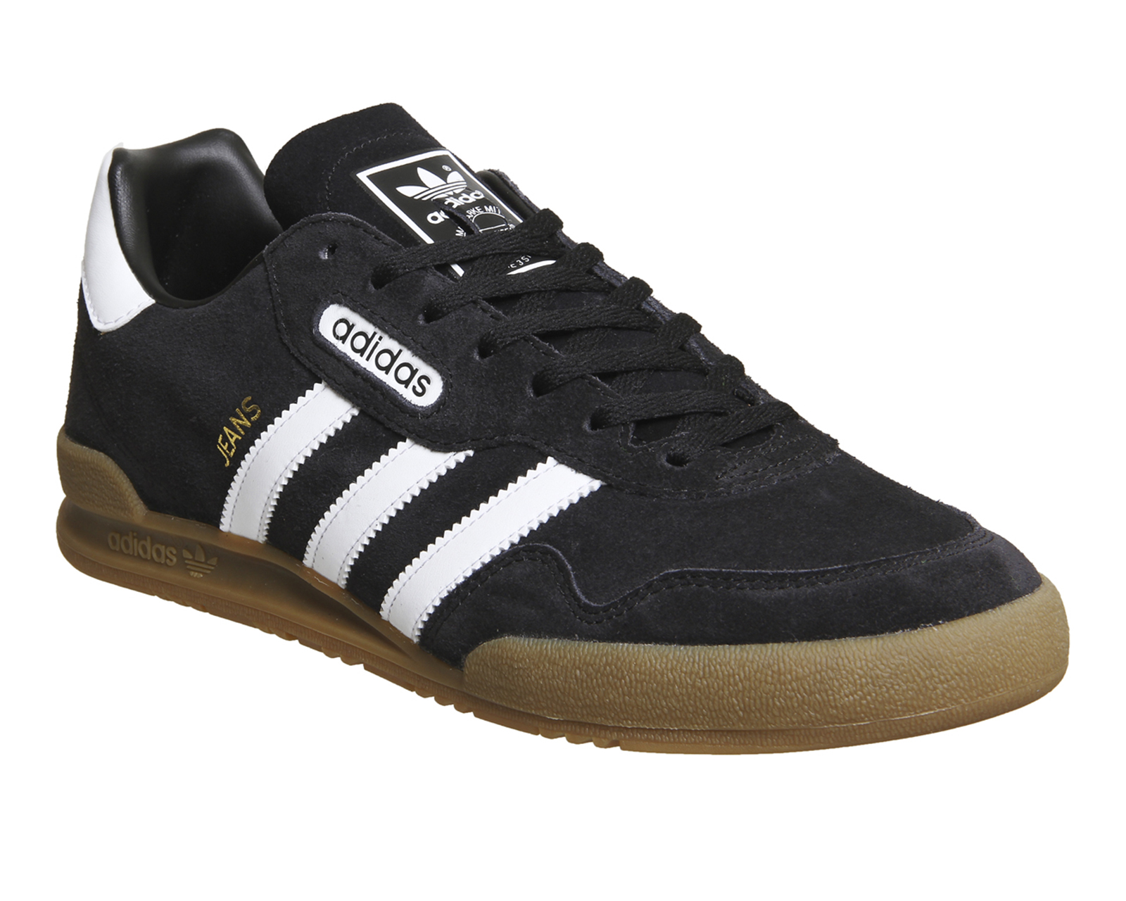 adidas Jeans Super Trainers Black White 