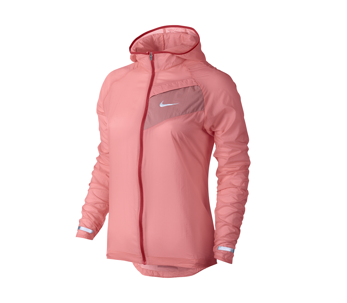NikeJacket Impossibly Light (w)Sunblush Red Reflective Silver